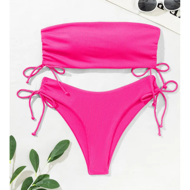 New Sexy Bikinis 2025 Swimsuits Women Swimwear Push Up Female Beach Swimming Wear Bathing Suit Brazilian Bikini Set Pool Bather