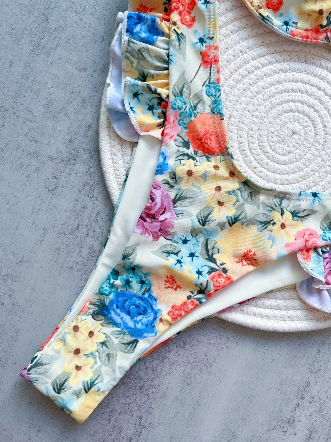 Flowers Printed Brazilian Underwired Bikini Female Swimsuit Women Swimwear Two-pieces Bikini set Bather Bathing Suit Swim