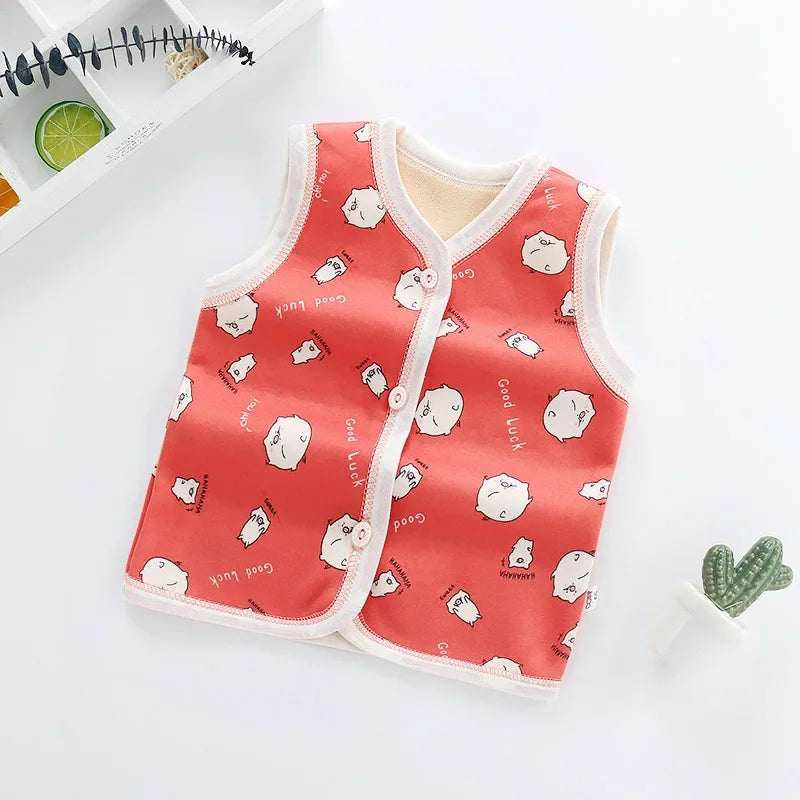 Unisex 6M-6Y Fall Vests Baby Girl Winter Clothes Kids Waistcoats Cardigan Children's Clothing Toddler Vest Boy Jacket Corduroy