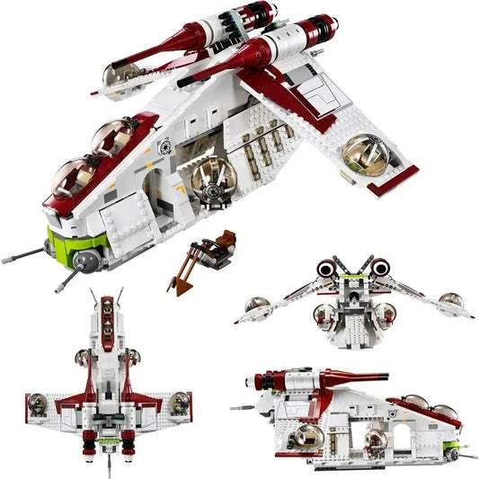 1175pcs Republic Dropship Gunship Building Blocks Set Compatible with 05041 Bricks Toy Kit for Kids Christmas Gift