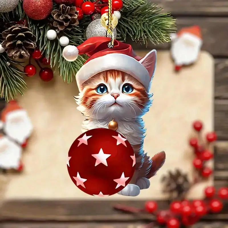 Christmas Countdown Advent Calendar Cat Ornament Calendar Cartoon Festival Supplies Funny Wall Decoration Christmas gift