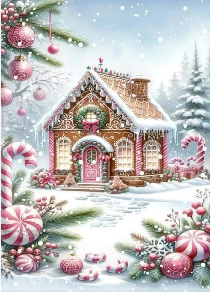 WYZDP 100% Fairy Dust Diamond Painting Christmas tree Diamond embroidery Christmas gift Stitch Diamond Art Full Crystal Decor
