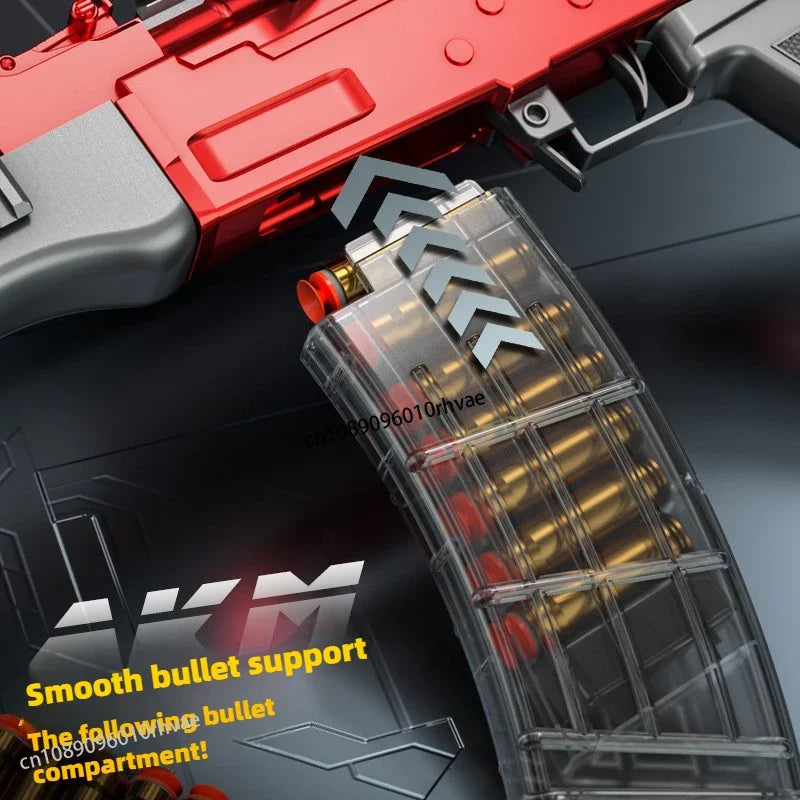 Handi Ak47 Soft-Bullet Gun Can Be Fired Toy Gun Akm Boy Submachine Gun Model Manually Loaded 2025 Christmas Gift