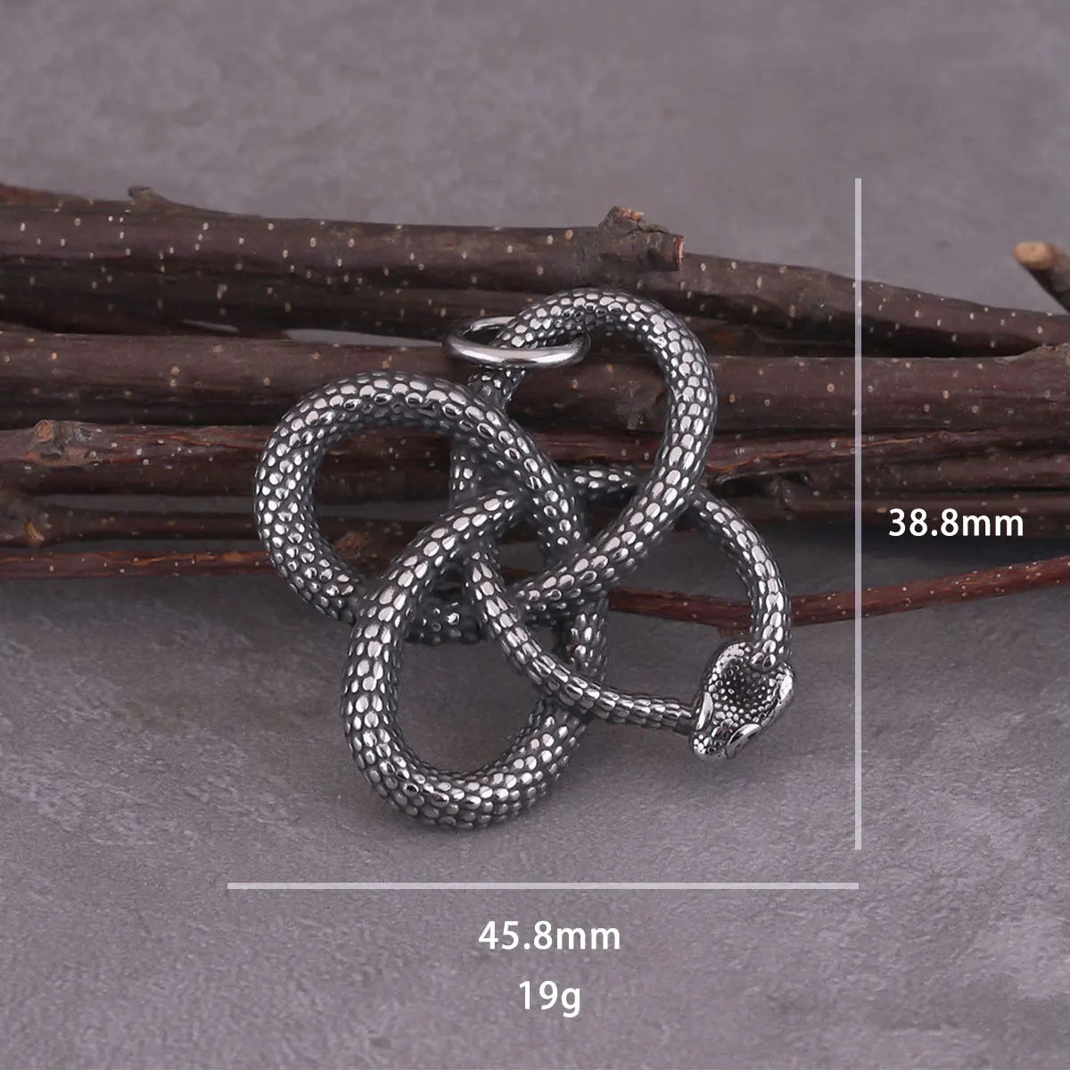 Stainless Steel Creative Design Winding Snake Pedant Necklace Women Men Black Plated Handmade Necklace Party Club Jewelry