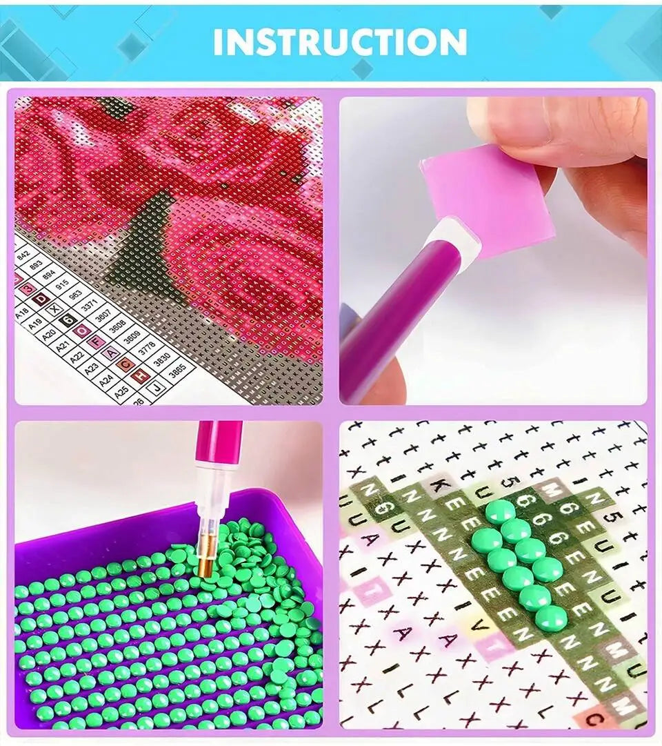 EverShine Diamond Embroidery Mouse Cartoon Diamond Painting Kit Rat Animal DIY Rhinestone Pictures Mosaic Winter Christmas Gift