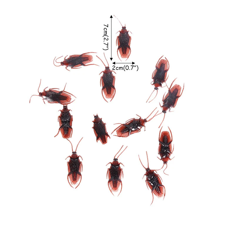 Realistic Plastic Fake Bug Trick Toys Insects Halloween Prank Toy Cockroaches Spiders Worms Kids April Fool's Day Prank Gifts