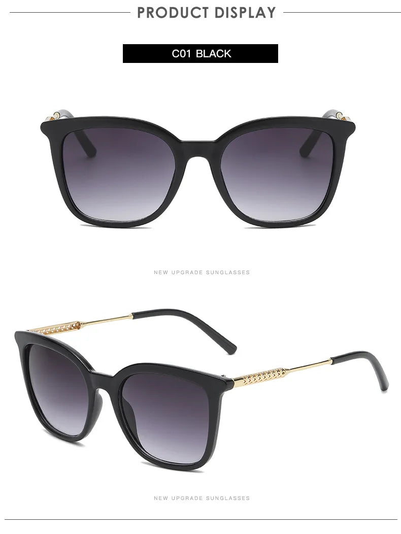 UVLAIK New Metal Hollow Sunglasses Women Oversized Shades Sun Glasses Men Trend Retro Vintage Glasses UV400 Sun Protection 21130