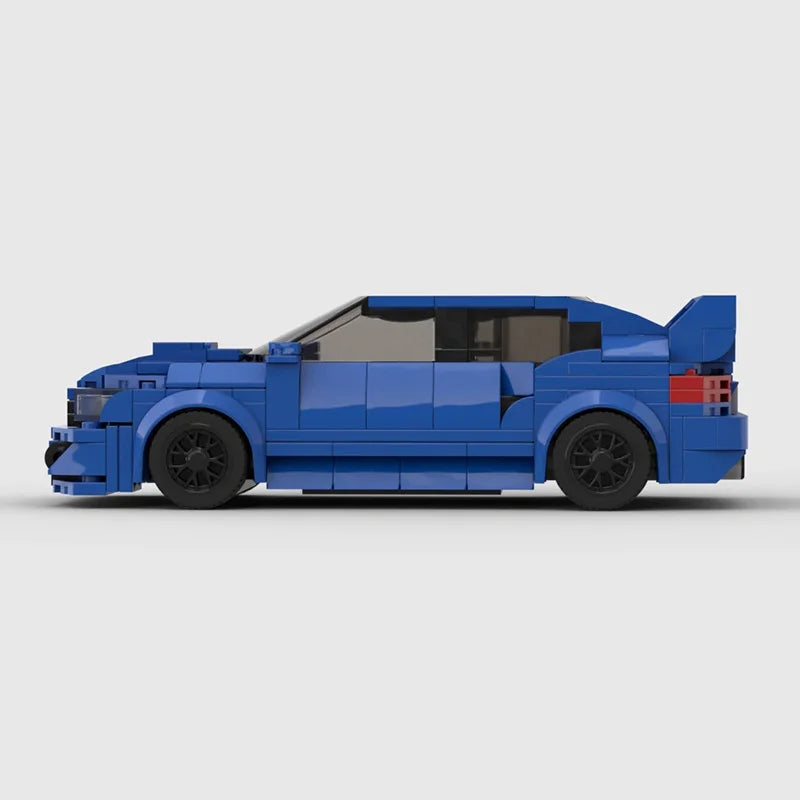 Technical Car MOC Subarued Imprezas WRX STi 2007 Speed Vehicles City Racing Model Set Building Blocks Kid Toys Christmas Gift