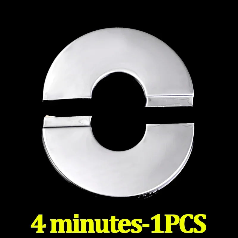 Faucet Stainless Steel Decorative Cover Faucet Water Pipe Round Detachable Decorative Cover Home Bathroom Hardware Accessories