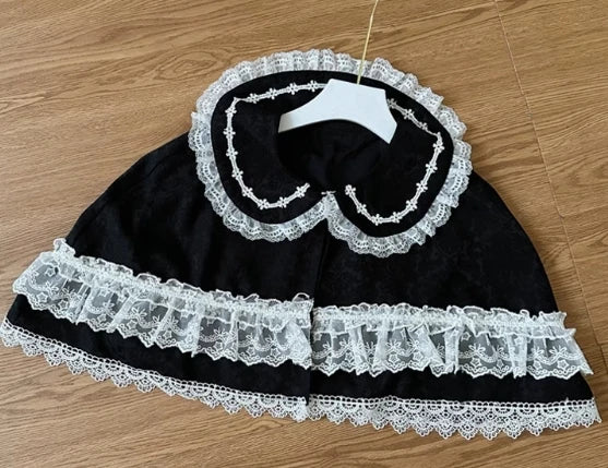 Original Lolita Dress Cape Set New Spring Autumn Sweet Girl Lace Princess Jsk Cake Dress Fairy Suspender Dress Shirt Outfit