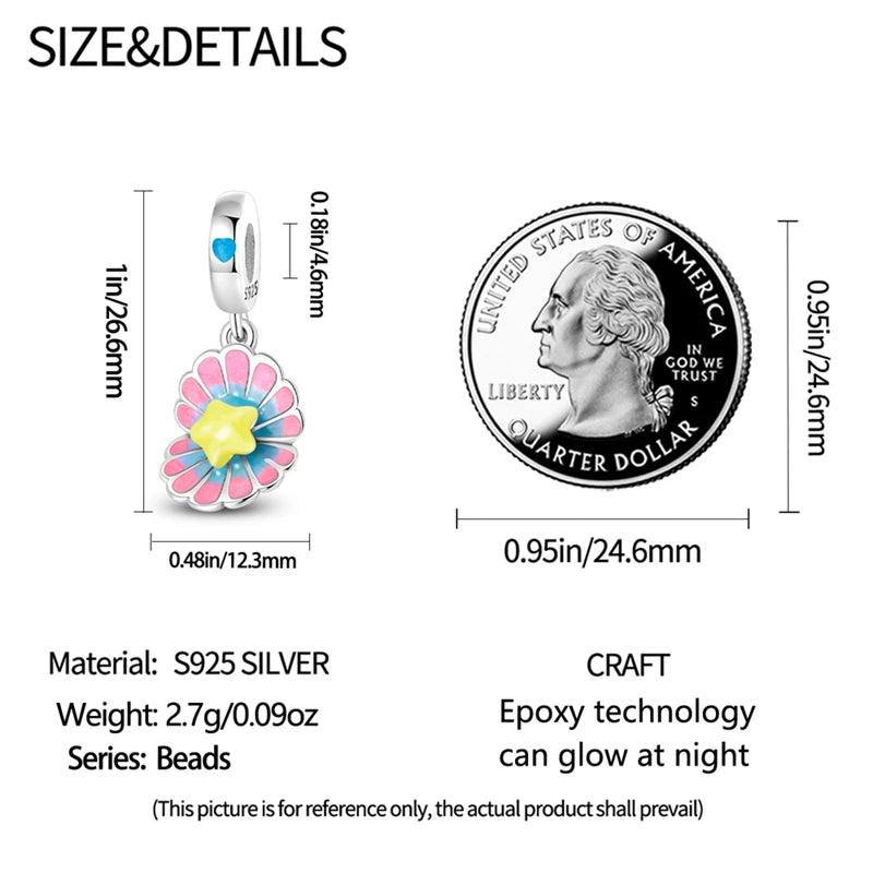 New 100% 925 Sterling Silver Ocean Luminous Sea Turtle Dolphin Octopus Charms Beads Fit Qikaola Original Bracelets DIY Jewelry