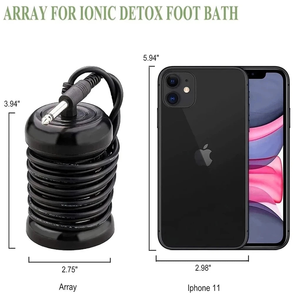 6/1PCS Ionic Detox Arrays Foot Bath Ion Head Feet Cleanse Ionic Aqua Cell Spa  Foots Massage Relief Relaxation Pressure Health