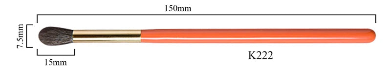 Professional Handmade Makeup Brushes Kit Soft Blue Squirrel Goat Hair Eye Shadow Blending Brush Orange Handle Make Up Brush Set