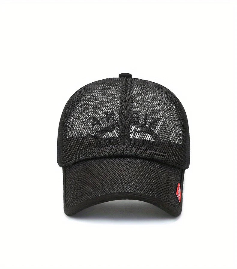 Summer Hats For Men And Women Mesh Baseball Caps Fashion Embroidered Visor Hat Outdoor Embroidered Letter Sun Protection Hat