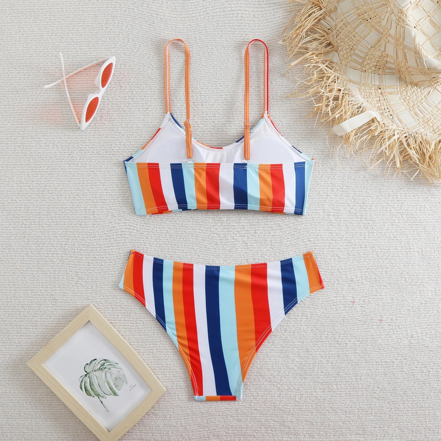Striped Sexy Bikinis Women's Swimwear Female Swimsuit For Swim Wear Bathing Suit Brazilian Bikini Set Beachwear Pool Bather 2025