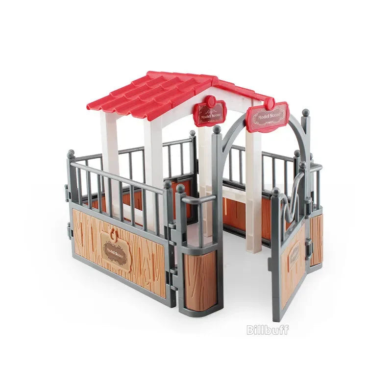 DIY Horse Race Model Horseman Farm Animal Figurines Action Ma Chang takes a shower Emulation Toys for Children Christmas Gift