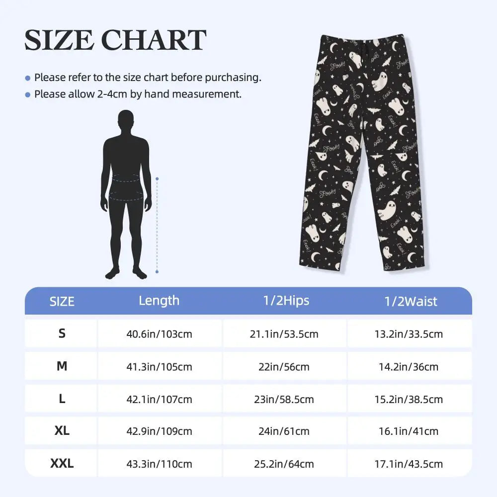 Custom Cute Spooky Halloween Bats Black And Purple Pajama Pants for Men Lounge Sleep Drawstring Sleepwear Bottoms with Pockets