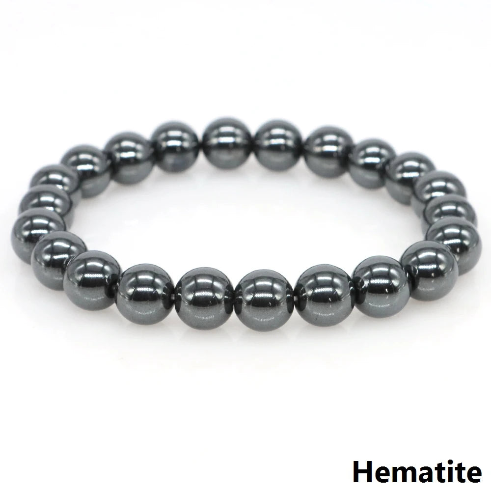 Women Men Bracelet Natural Rainforest Jasper Crystal Round Beads Wrist Chain Chakra Healing Energy Stretch Charm Strand Jewelry
