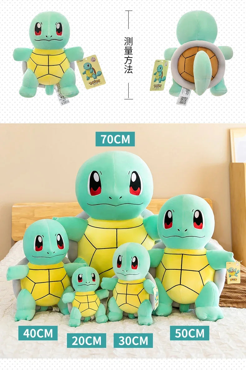 45cm Squirtle Plush Doll Big Size Pokemon Plush Toys Kawaii Stuffed Toys Cute Turtle Pillow Christmas Gift Toys for Boys Girls