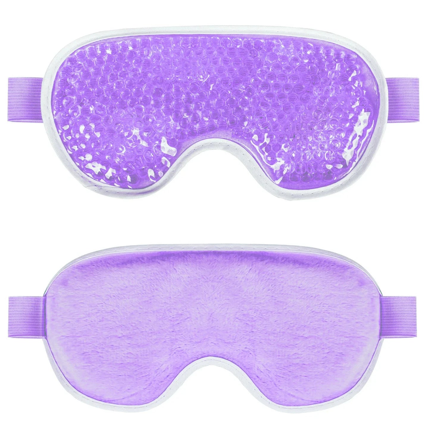 PVC Eye Mask Cooling Eye Mask Hot Cold Compress Gel Beads Eye Mask for Puffy Eyes Dark Circles Reduce Eyes Dry Sleep Eyes Mask