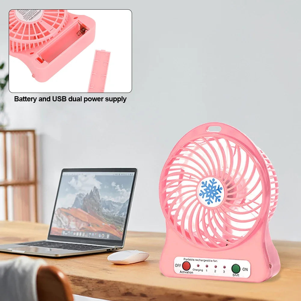Mini Small Fan Usb Charging Portable Dormitory Office Charging Small Fan Outdoor Camping Cooling Usb Fan Outdoor Supplies