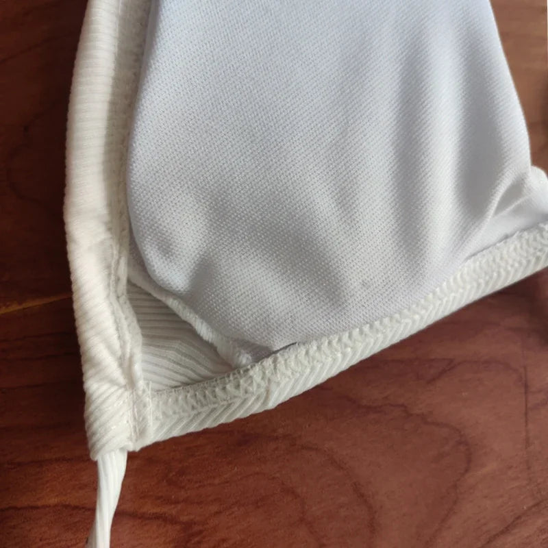 Sexy Bikini  Lace Up Swimsuit Solid Color Swimsuit Women's Brazil 2023 Fashion Swimsuit