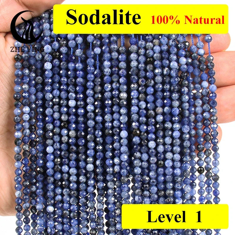AAA Colorful Tourmaline Stone Beads Loose Spacer Faceted 3mm Beads for Jewelry Making DIY Bracelet Accessories 15''