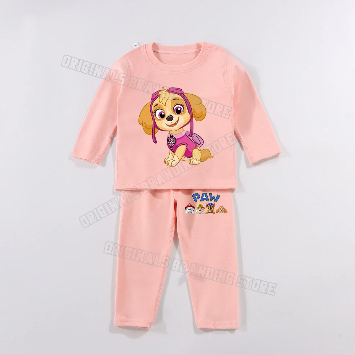 Paw Patrols Children Pyjamas Set Boy Girl Sleepwear Long Sleeved Clothes Set Baby Shirt Tops Girls Clothing Christmas Gift