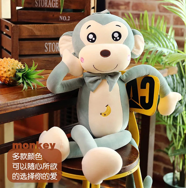 Creative Cute Cartoon Plush Toy Animal Monkey Long Arms And Long Legs Doll Baby Sleeping Comfort Pillow Christmas Gift