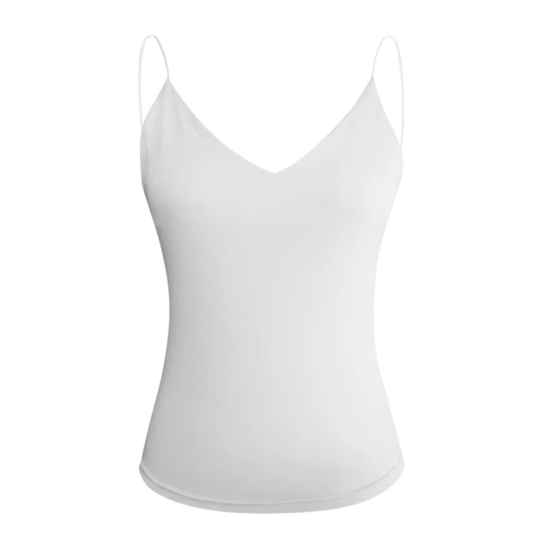 Summer Sexy Women Thin Wild Solid Camis Vest Tank Tops Female Strap Basic Tops Slim Sleeveless Camisole