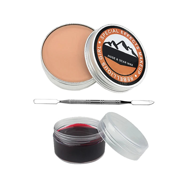 60g Scar Wax for Special Effects Makeup,Realistic Fake Scars & Wounds,Easy to Shape & Blend,SFX Cosplay Halloween & Theater