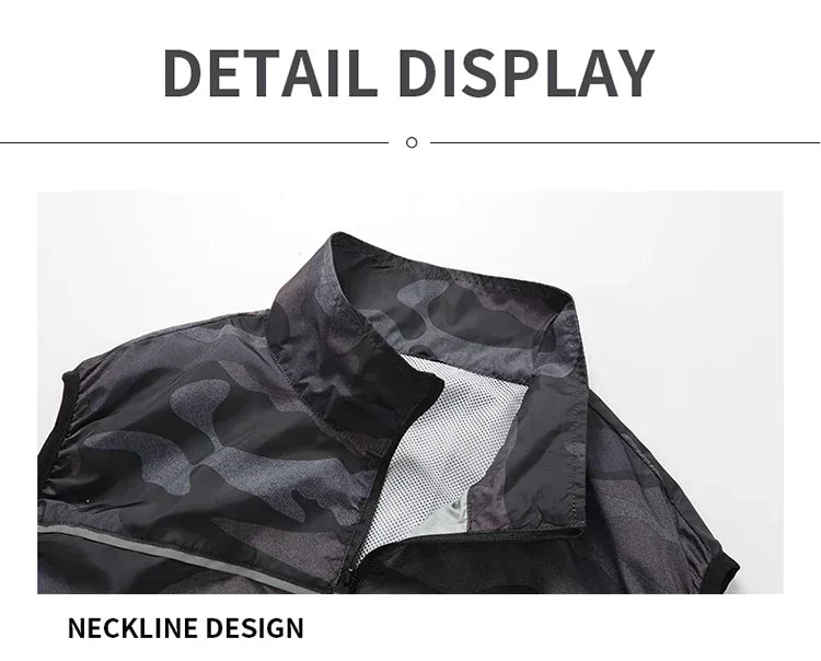 Ice Vest Men's Usb Refrigeration 9 Leaf Fan Jacket Air Conditioner Clothes High Temperature Work Hiking Cooling Fishing Vest New