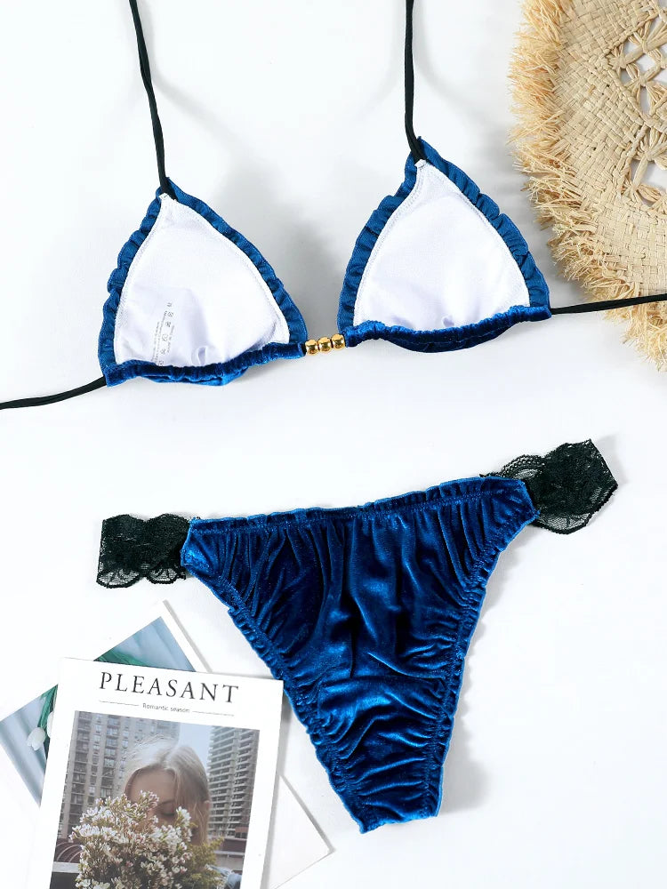 Sexy Micro Bikini Women Swimsuit 2025 Female Bandage Bikinis Set Swimwear Bathing Suit Beachwear String Swim Wear Green Biquini