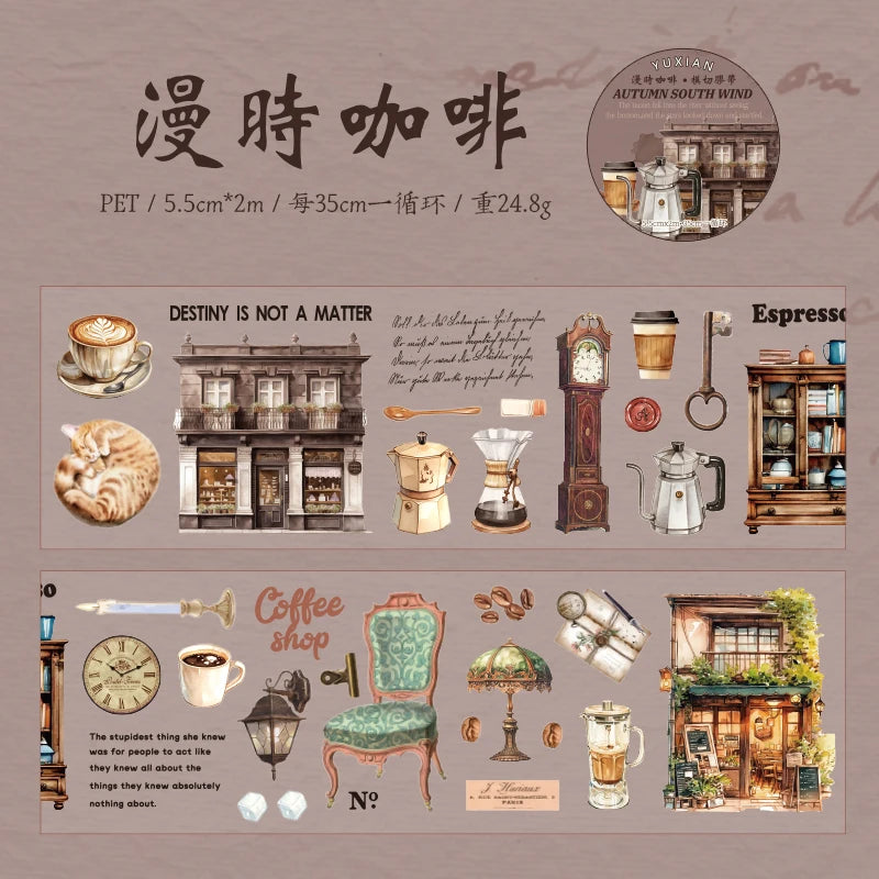 60mm*2m Cute Washi Tape Adhesive Masking Tapes Scrapbooking Decorative PET Tape Stationery Stickers Office School Supplies