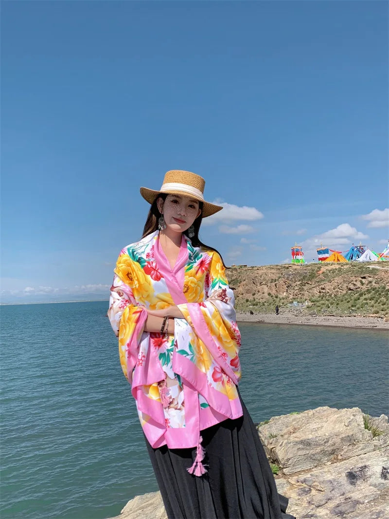 Travel Beach Sunscreen Scarves for Women Bikini Large Sarong Wrap Scarf Brazilian Swimsuit Bathing Cover-ups 17 Styles 90x180cm