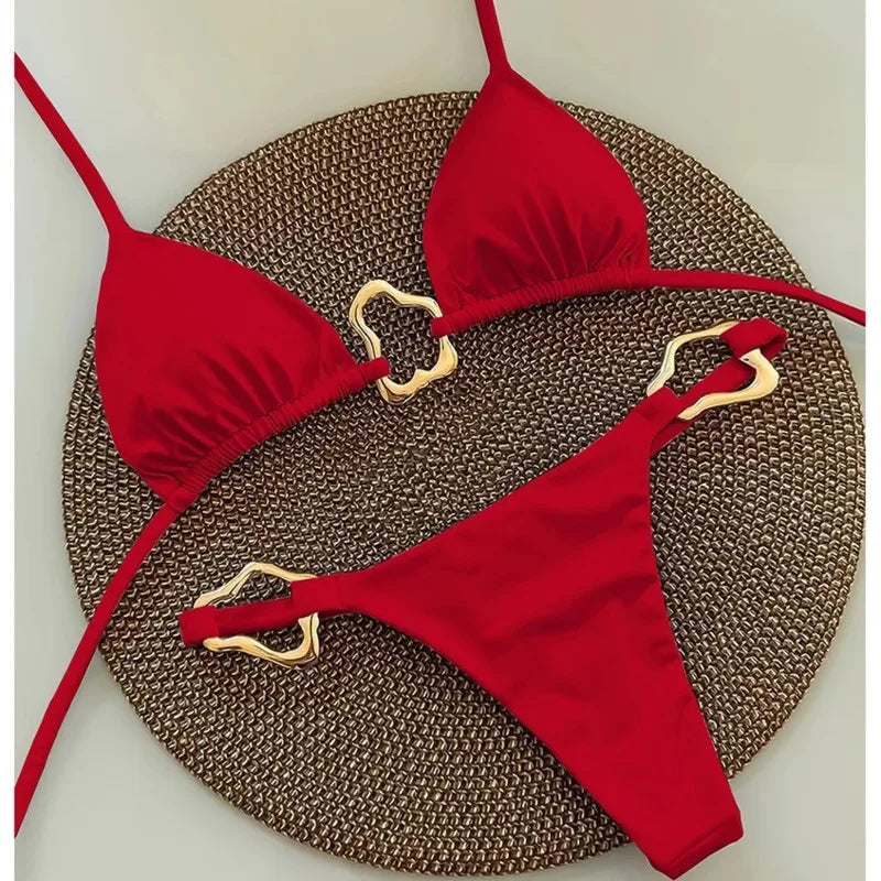 Sexy White Bikinis Women's Swimwear Female Swimsuit For Swimming Wear Bathing Suits Brazilian Bikini Set Beachwear Pool Bather