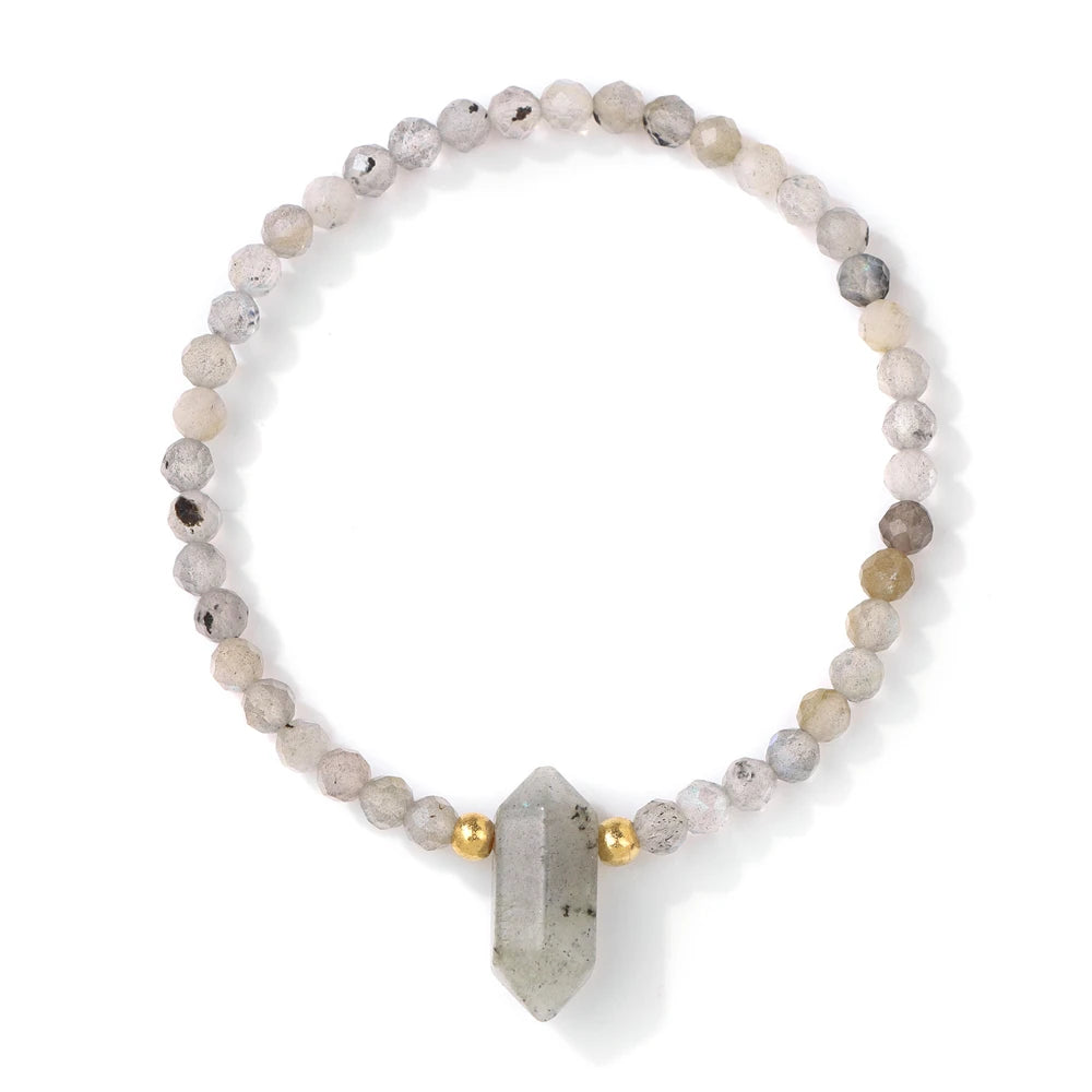 4MM Natural Stone Tourmaline Bracelets For Women Men Crystal Faceted Beaded Bracelet Healing Reiki Handmade Exquisite Jewelry