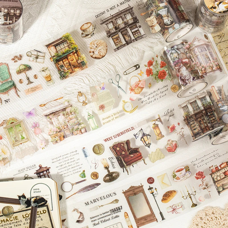 60mm*2m Cute Washi Tape Adhesive Masking Tapes Scrapbooking Decorative PET Tape Stationery Stickers Office School Supplies