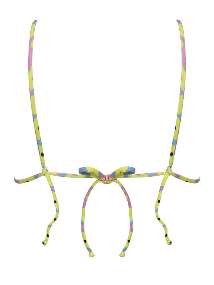 Miyouj Bandage Bikinis Sexy Swimwear Women Swimsuit Triangle Bikini Sets 2025 Bathing Suits Micro Thong Print Swimsuits