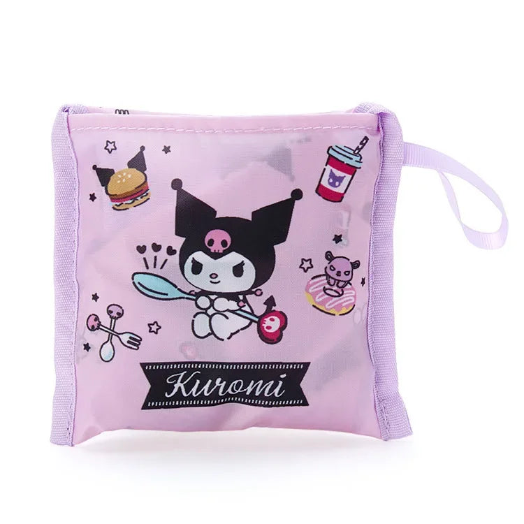 Foldable Hello Kitty Kuromi Melody Cinnamon Cartoon Storage Bag Organizer Folding Large Capacity Shopping Bag Christmas gift