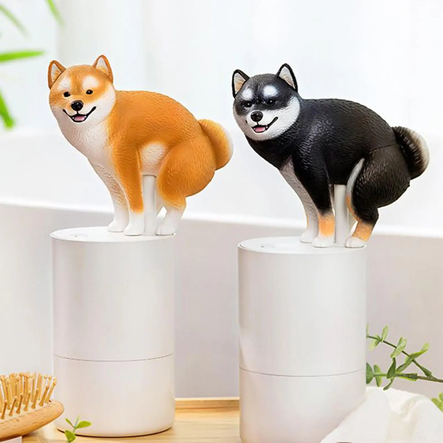 Automatic Soap Dispenser Cute Shiba Inu automatic sensing foam hand soap dispenser Bathroom Accessories perfect Christmas gift