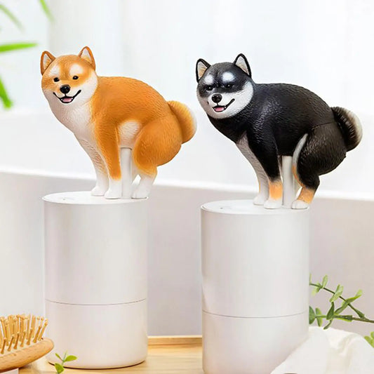 Automatic Soap Dispenser Cute Shiba Inu automatic sensing foam hand soap dispenser Bathroom Accessories perfect Christmas gift