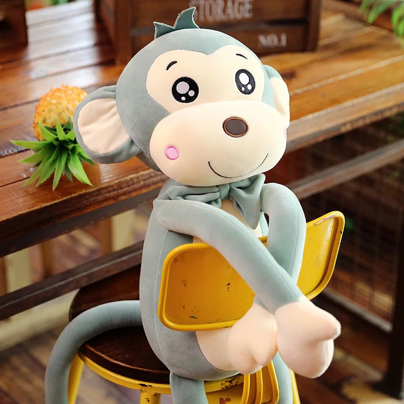 Creative Cute Cartoon Plush Toy Animal Monkey Long Arms And Long Legs Doll Baby Sleeping Comfort Pillow Christmas Gift