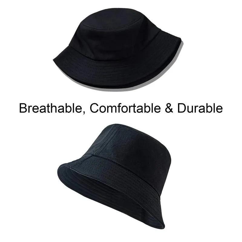 Unisex Summer Foldable Bucket Hat Women Sunscreen Cotton Outdoor Fishing Hunting SunCap Men Basin Chapeau UV Prevent HipHop Hats