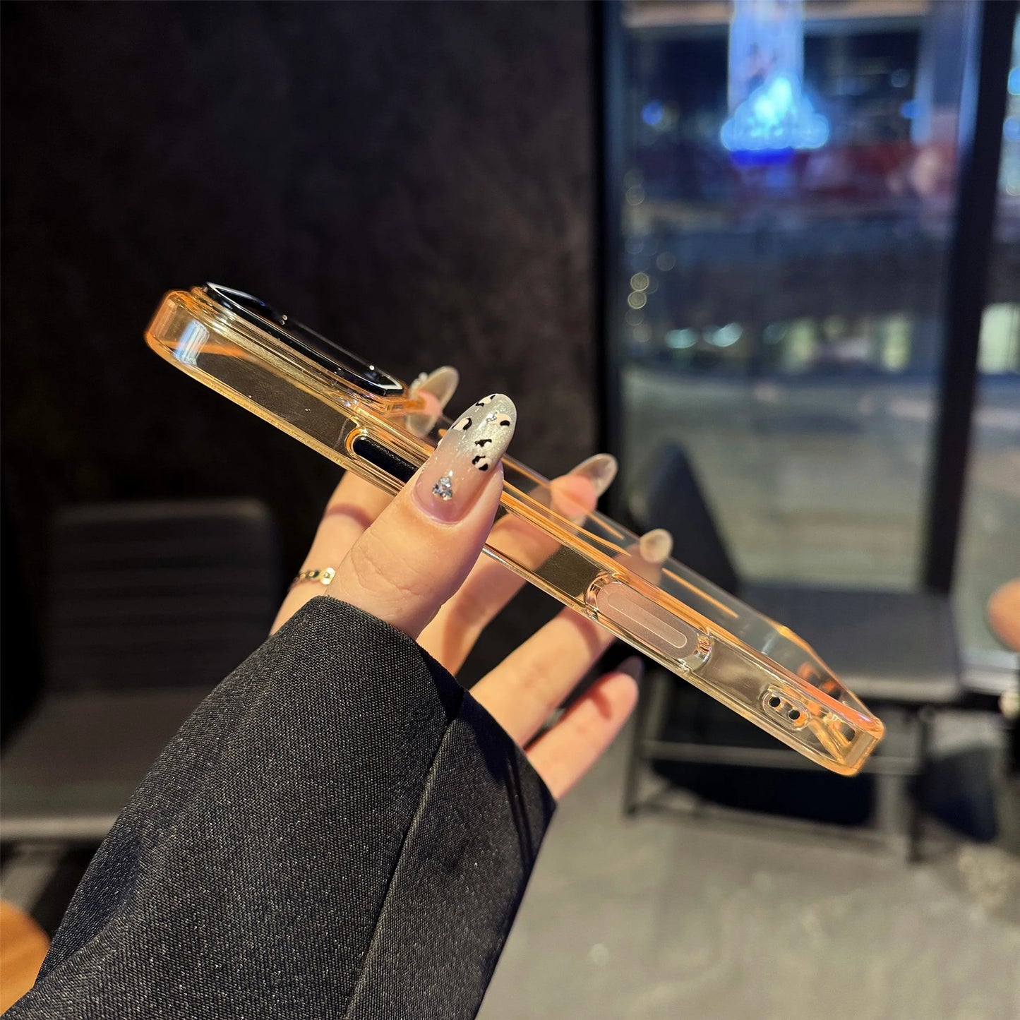 High Clear Acrylic Backplate Magnetic Phone case for iPhone 17 Air 16 15 14 Pro Max Integrated Touch Button PC Shockproof Cover