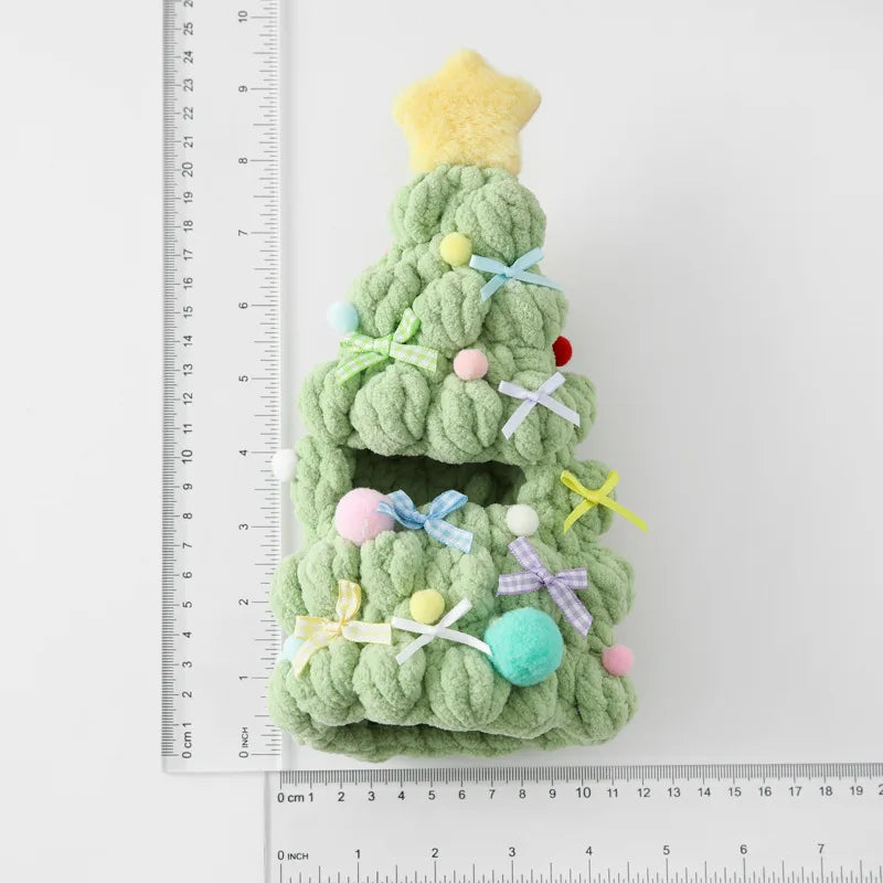 For 17cm Labubu 3.0 Doll Festive Wear Christmas Tree Outfit Finished Crochet Clothes Doll Accessories Christmas Gift