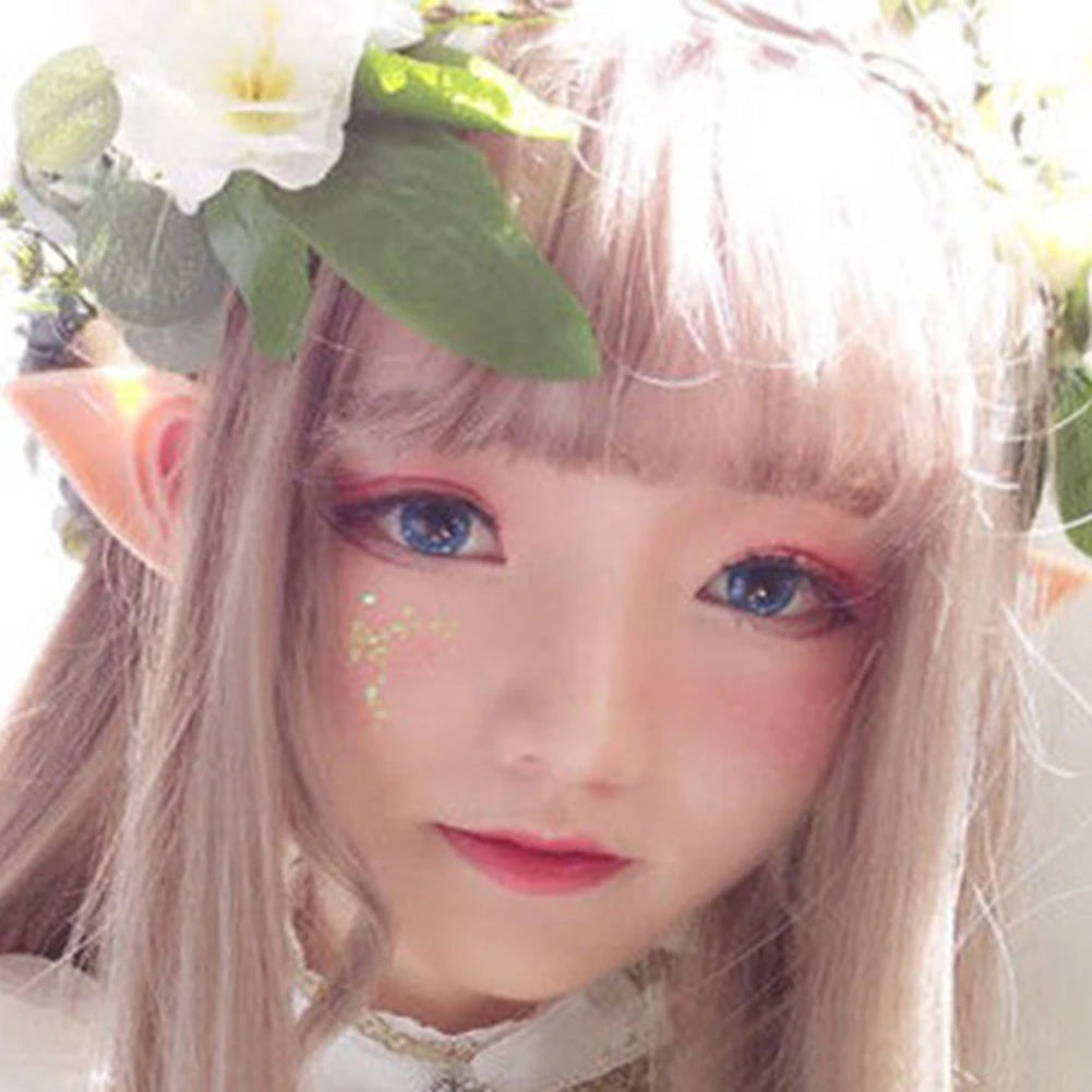 10-1Pair Halloween Angel Elf Ears Fairy Cosplay Latex Ears Halloween Decoration Monster Ears Vampire Cosplay Costume Accessories