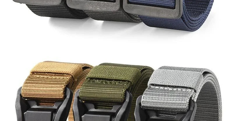 Big Plus Large LONG Size 125 140 160 180cm Men's Belt Canvas Multi-functional Tactical Quick Release Magnetic Alloy Buckle Belts