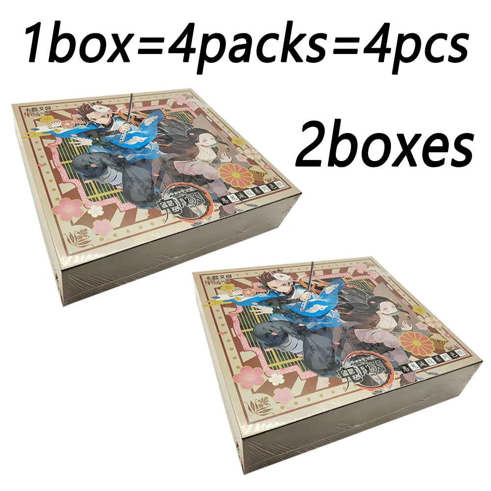 Demon Slayer Collection Card Black and White Tone Creative Line Draft Color Paper Card Encouraging Child's Christmas Gift Toys