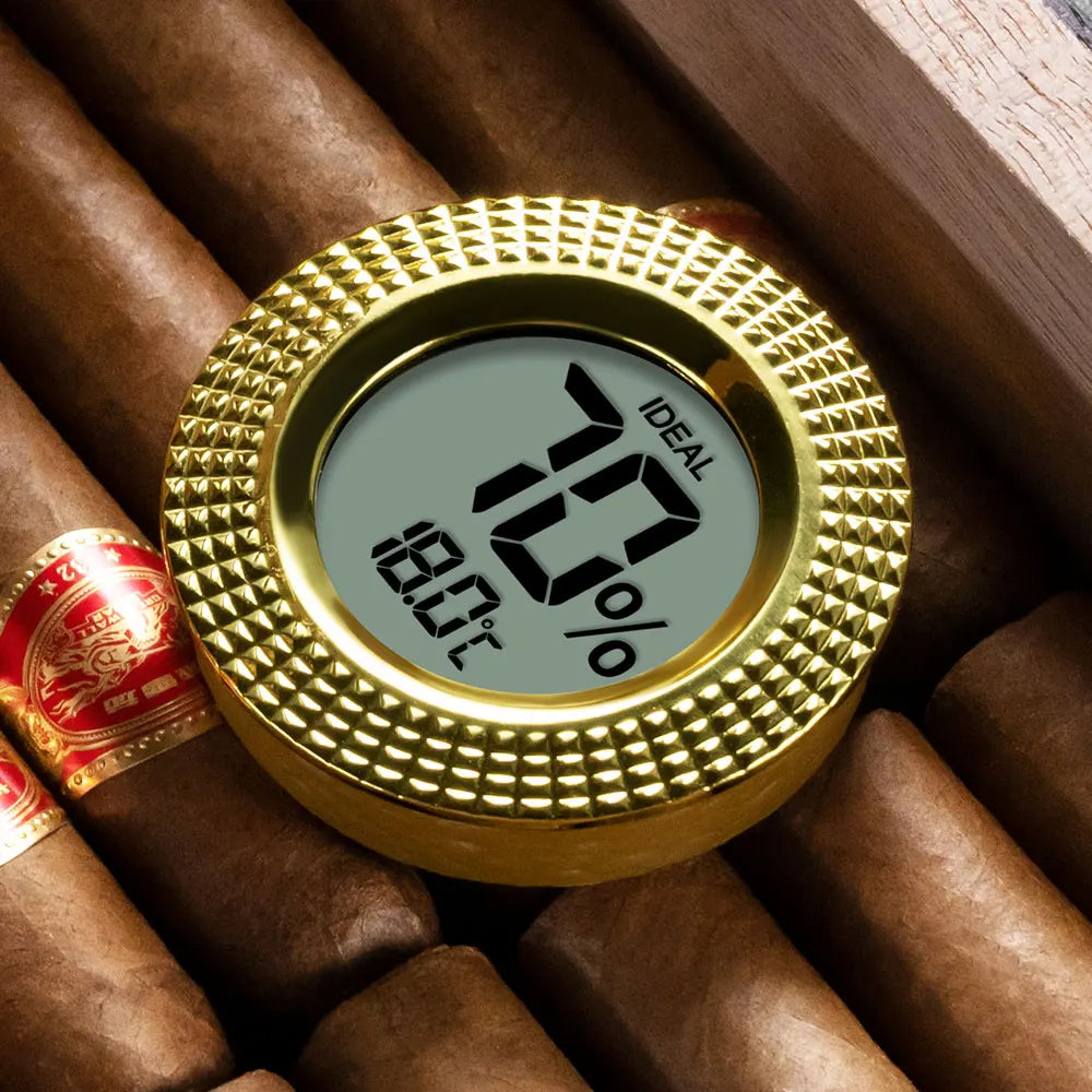Cigar Hygrometer Thermometer Unique Design Portable Multi-Function Christmas Gift Cigar Accessories CLK-2023IH